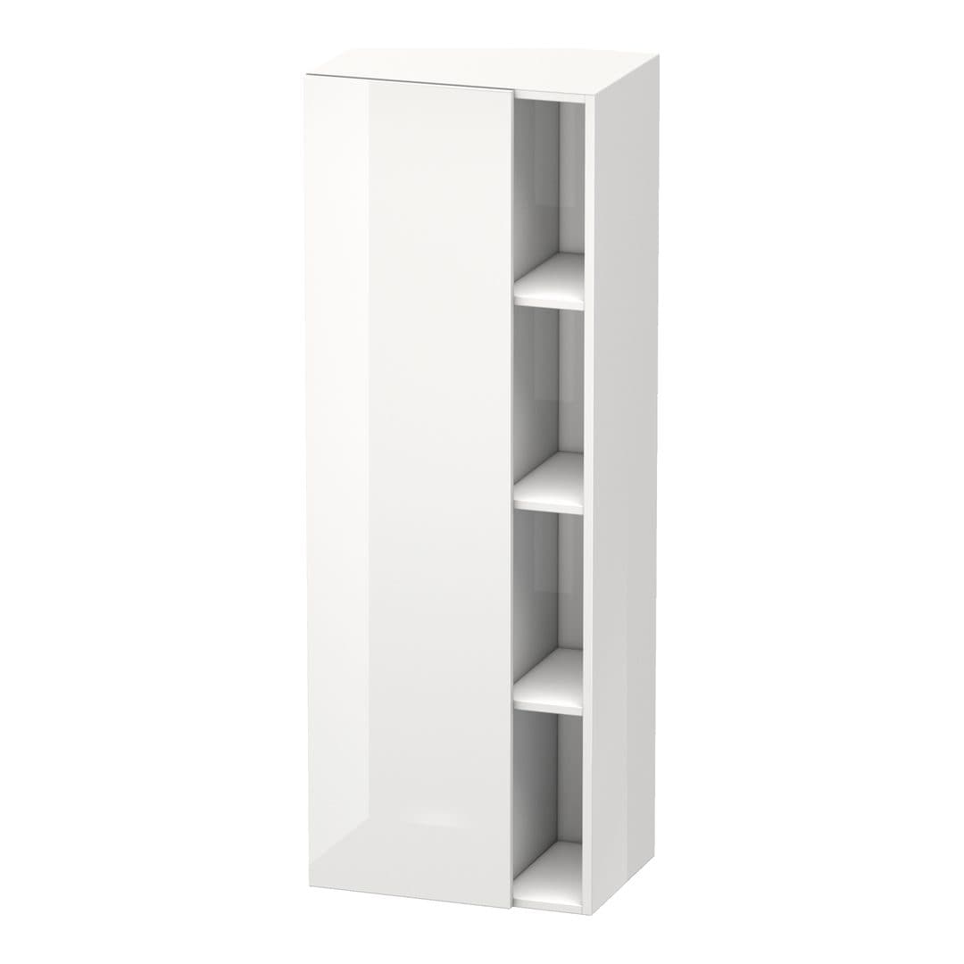 Duravit DuraStyle – Κολόνα Μπάνιου – 500 mm, 1 πόρτα, αριστερή, 500 x 360 x 1400 mm, σώμα White High Gloss – White High Gloss, Decor (DS1239L2222)