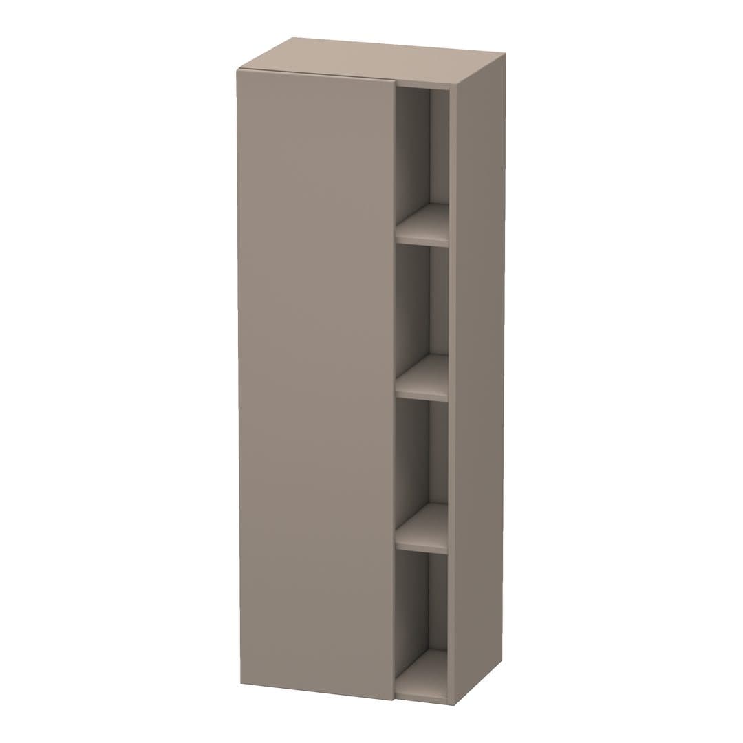 Duravit DuraStyle – Κολόνα Μπάνιου – 500 mm, 1 πόρτα, αριστερή, 500 x 360 x 1400 mm – Basalte Matt, Decor (DS1239L4343)