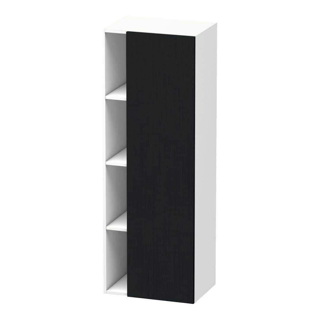 Duravit DuraStyle – Κολόνα Μπάνιου – 500 mm, 1 πόρτα, δεξιά, σώμα White Matt, 500 x 360 x 1400 mm – Black oak Matt, Decor (DS1239R1618)