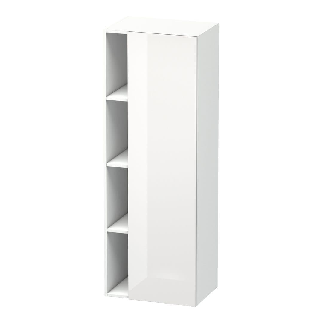 Duravit DuraStyle – Κολόνα Μπάνιου – 500 mm, 1 πόρτα, δεξιά, 500 x 360 x 1400 mm, σώμα White Matt – White High Gloss, Decor (DS1239R2218)
