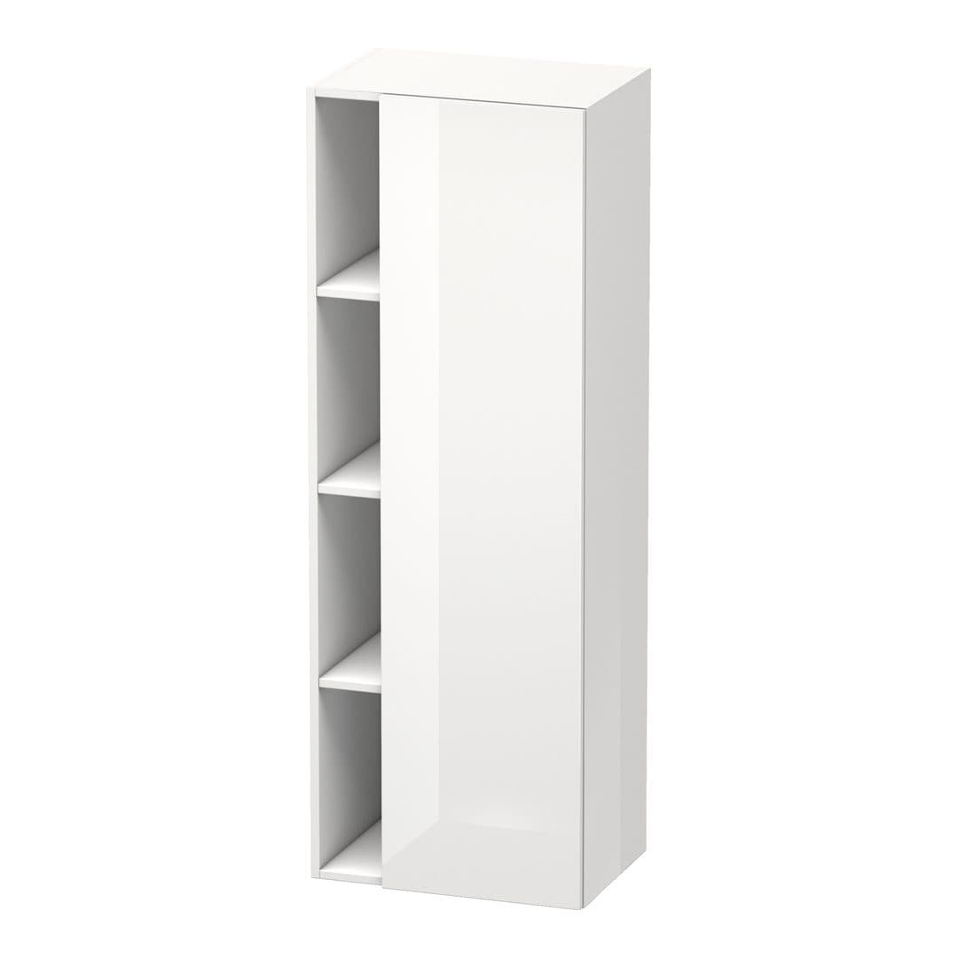 Duravit DuraStyle – Κολόνα Μπάνιου – 500 mm, 1 πόρτα, δεξιά, 500 x 360 x 1400 mm, σώμα White High Gloss – White High Gloss, Decor (DS1239R2222)