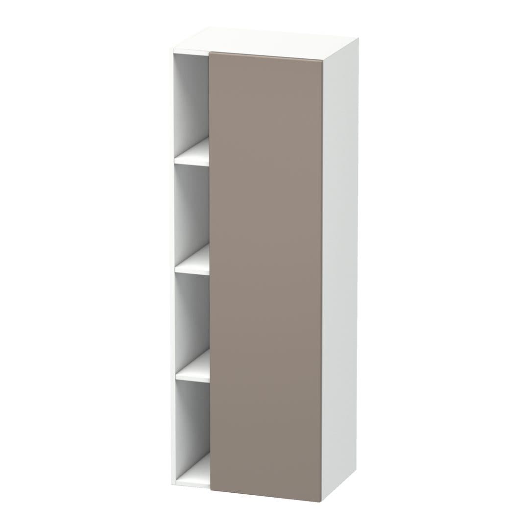 Duravit DuraStyle – Κολόνα Μπάνιου – 500 mm, 1 πόρτα, δεξιά, σώμα White Matt, 500 x 360 x 1400 mm – Basalte Matt, Decor (DS1239R4318)