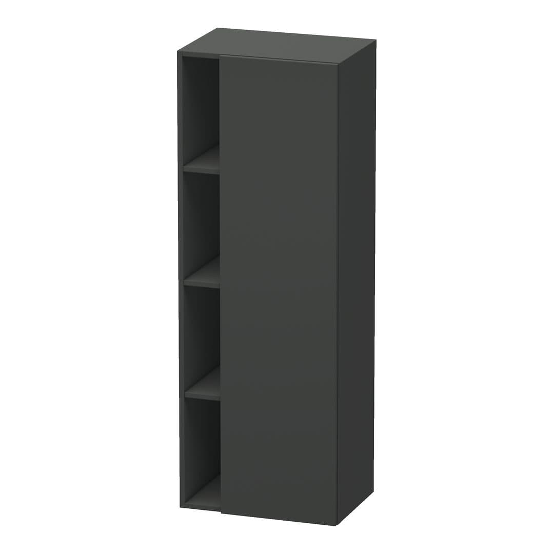 Duravit DuraStyle – Κολόνα Μπάνιου – 500 mm, 1 πόρτα, δεξιά, 500 x 360 x 1400 mm – Graphite Matt, Decor (DS1239R4949)