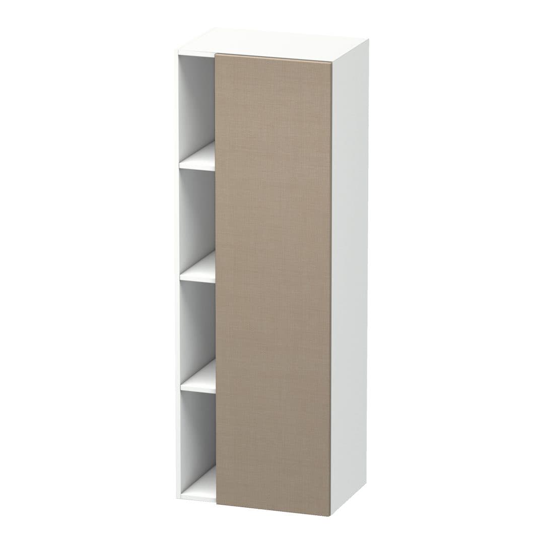 Duravit DuraStyle – Κολόνα Μπάνιου – 500 mm, 1 πόρτα, δεξιά, σώμα White Matt, 500 x 360 x 1400 mm – Linen Matt, Decor (DS1239R7518)