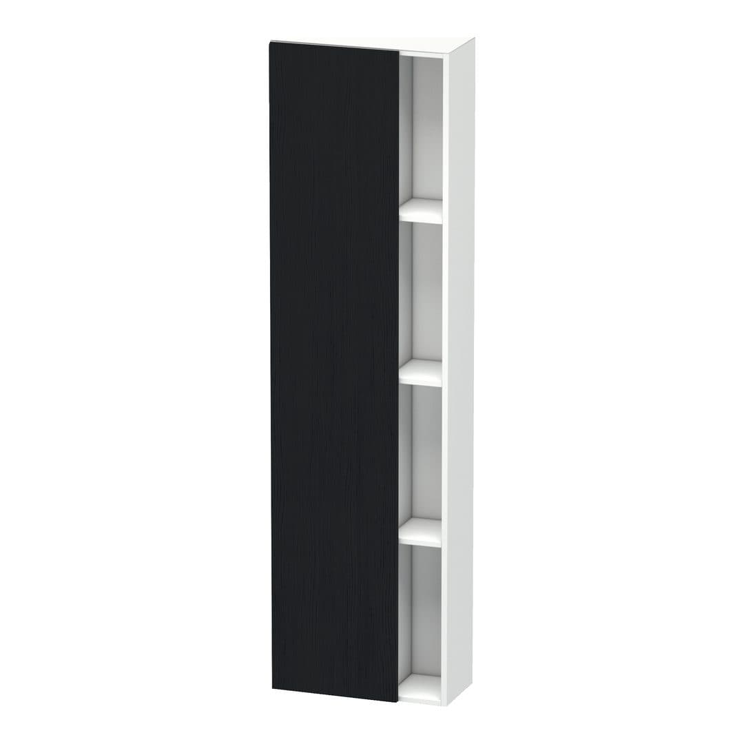 Duravit DuraStyle – Κολόνα Μπάνιου – 500 mm, 1 πόρτα, αριστερή, σώμα White Matt, 500 x 240 x 1800 mm – Black oak Matt, Decor (DS1248L1618)