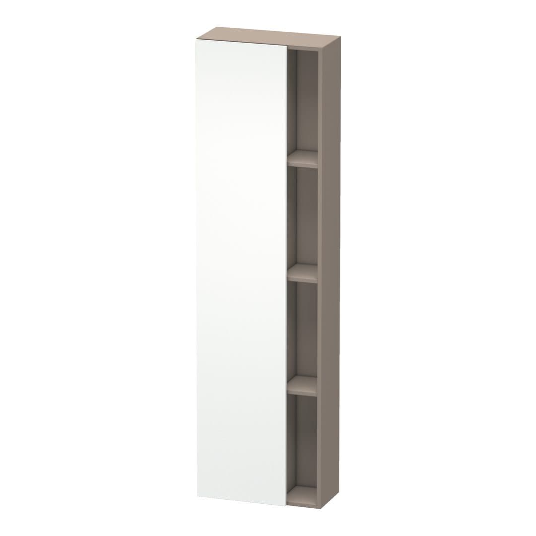 Duravit DuraStyle – Κολόνα Μπάνιου – 500 mm, 1 πόρτα, αριστερή, σώμα Basalte Matt, 500 x 240 x 1800 mm – White Matt, Decor (DS1248L1843)
