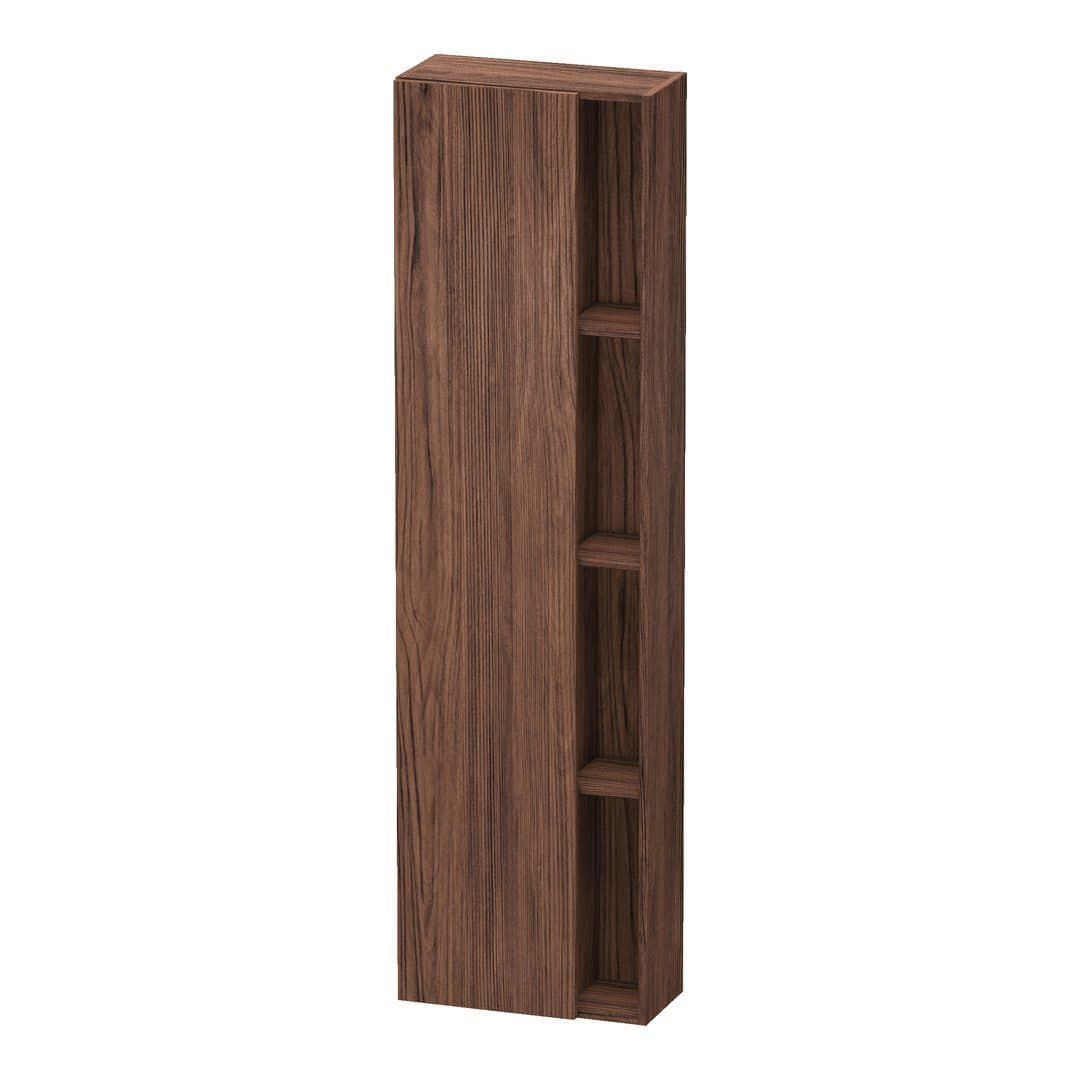 Duravit DuraStyle – Κολόνα Μπάνιου – 500 mm, 1 πόρτα, αριστερή, 500 x 240 x 1800 mm – Walnut dark Matt, Decor (DS1248L2121)
