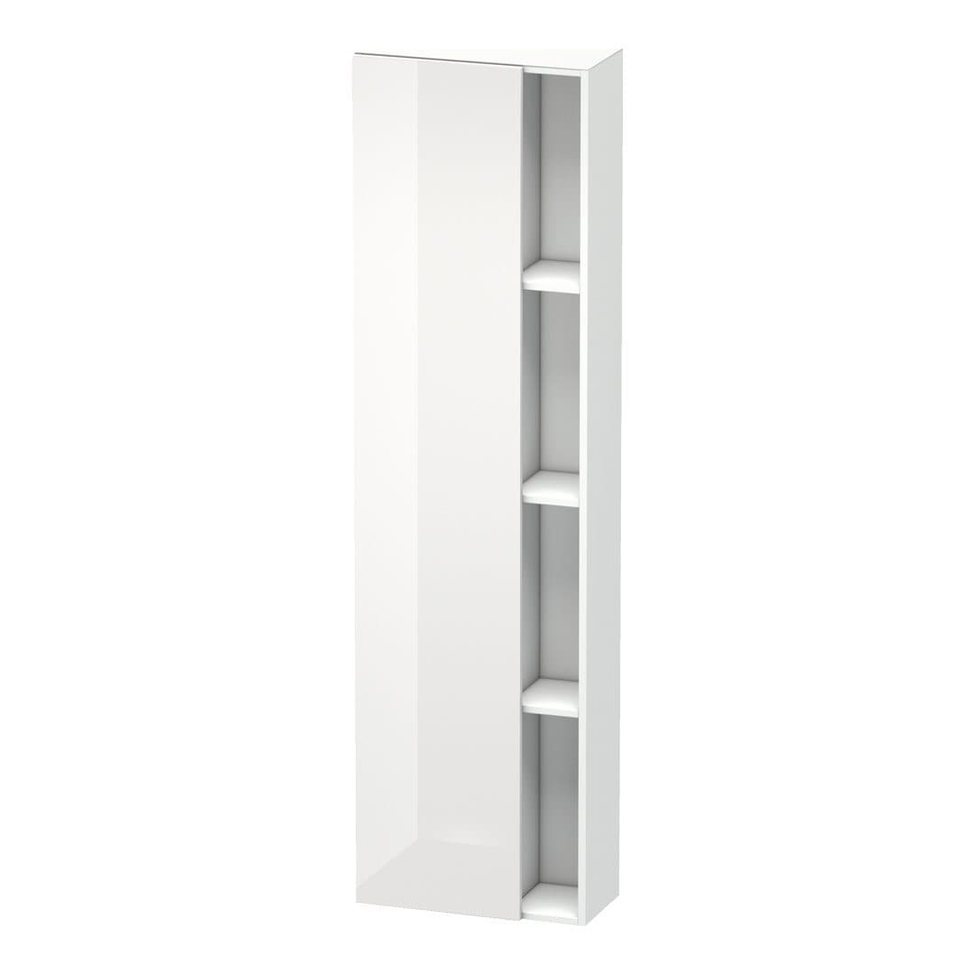Duravit DuraStyle – Κολόνα Μπάνιου – 500 mm, 1 πόρτα, αριστερή, 500 x 240 x 1800 mm, σώμα White Matt – White High Gloss, Decor (DS1248L2218)