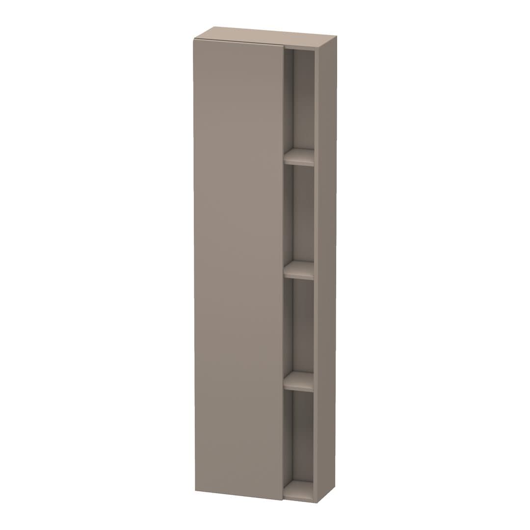 Duravit DuraStyle – Κολόνα Μπάνιου – 500 mm, 1 πόρτα, αριστερή, 500 x 240 x 1800 mm – Basalte Matt, Decor (DS1248L4343)