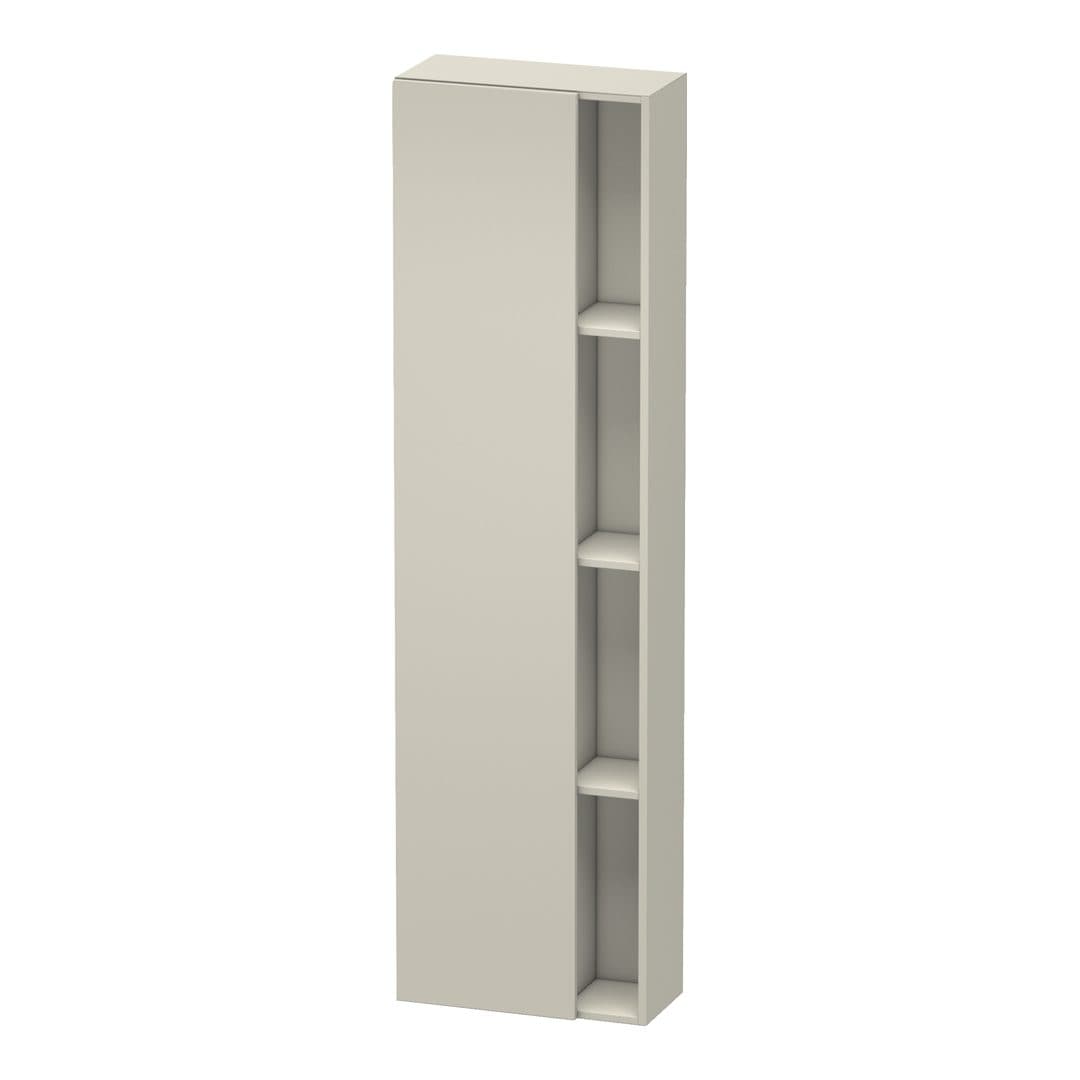 Duravit DuraStyle – Κολόνα Μπάνιου – 500 mm, 1 πόρτα, αριστερή, 500 x 240 x 1800 mm – Taupe Matt, Decor (DS1248L9191)