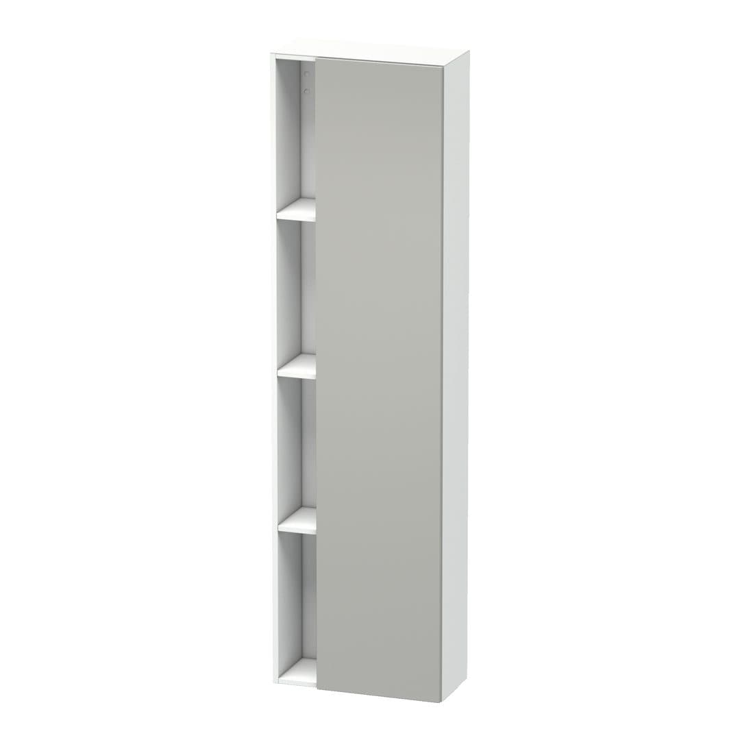 Duravit DuraStyle – Κολόνα Μπάνιου – 500 mm, 1 πόρτα, δεξιά, σώμα White Matt, 500 x 240 x 1800 mm – Concrete grey Matt, Decor (DS1248R0718)