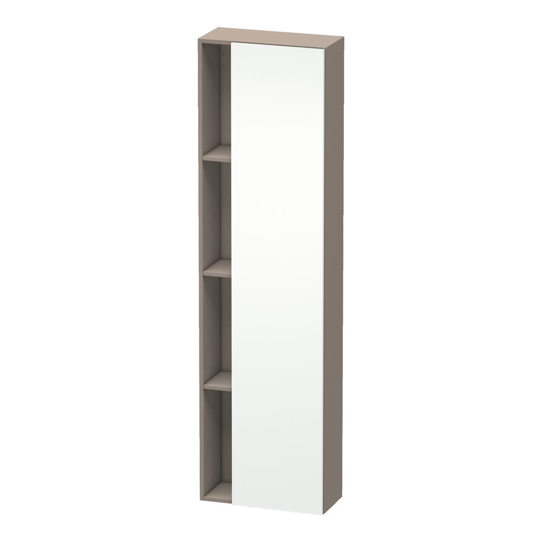Duravit DuraStyle – Κολόνα Μπάνιου – 500 mm, 1 πόρτα, δεξιά, σώμα Basalte Matt, 500 x 240 x 1800 mm – White Matt, Decor (DS1248R1843)
