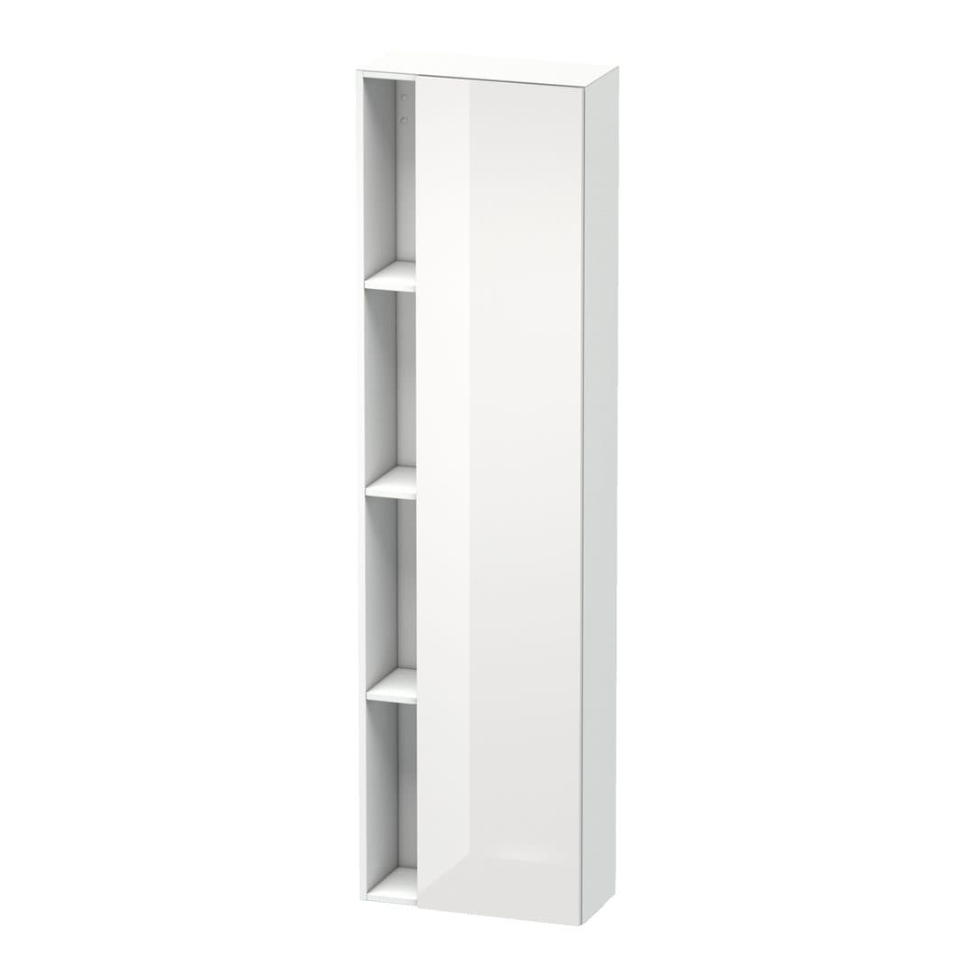 Duravit DuraStyle – Κολόνα Μπάνιου – 500 mm, 1 πόρτα, δεξιά, 500 x 240 x 1800 mm, σώμα White Matt – White High Gloss, Decor (DS1248R2218)