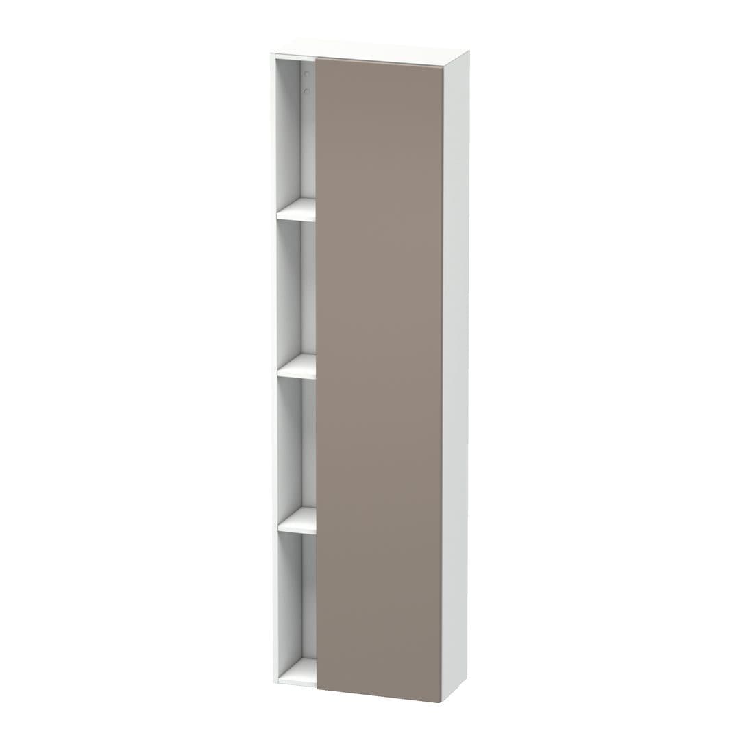 Duravit DuraStyle – Κολόνα Μπάνιου – 500 mm, 1 πόρτα, δεξιά, σώμα White Matt, 500 x 240 x 1800 mm – Basalte Matt, Decor (DS1248R4318)
