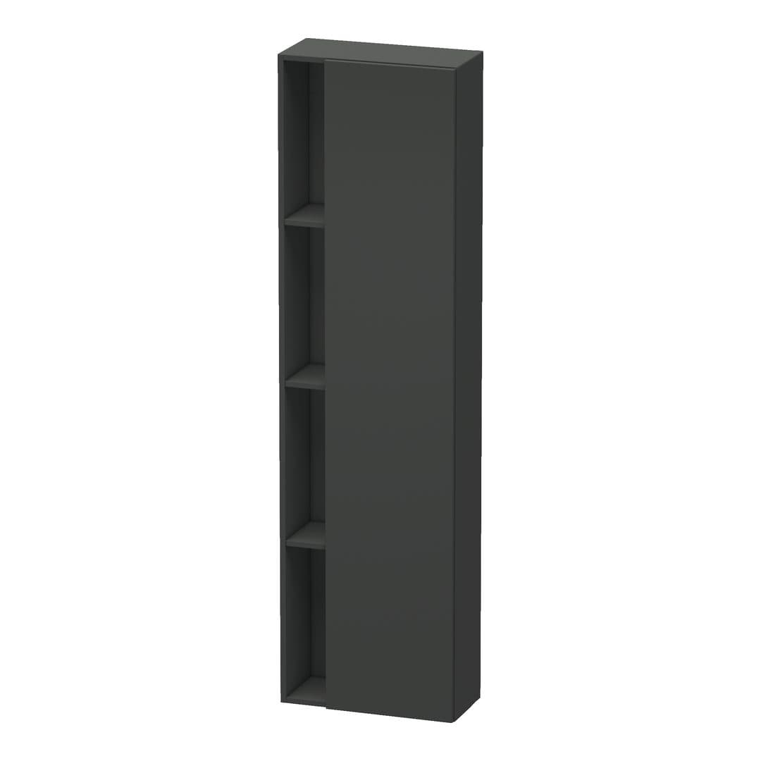 Duravit DuraStyle – Κολόνα Μπάνιου – 500 mm, 1 πόρτα, δεξιά, 500 x 240 x 1800 mm – Graphite Matt, Decor (DS1248R4949)