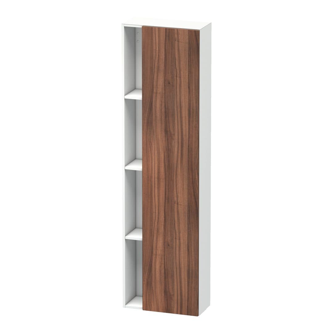 Duravit DuraStyle – Κολόνα Μπάνιου – 500 mm, 1 πόρτα, δεξιά, σώμα White Matt, 500 x 240 x 1800 mm – Walnut Matt, Decor (DS1248R7918)