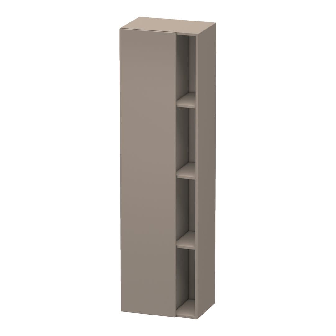 Duravit DuraStyle – Κολόνα Μπάνιου – 500 mm, 1 πόρτα, αριστερή, 500 x 360 x 1800 mm – Basalte Matt, Decor (DS1249L4343)