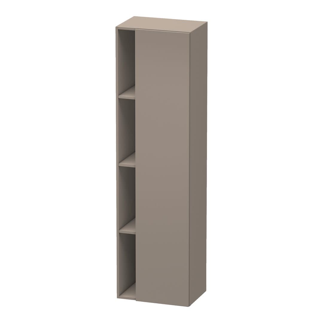 Duravit DuraStyle – Κολόνα Μπάνιου – 500 mm, 1 πόρτα, δεξιά, 500 x 360 x 1800 mm – Basalte Matt, Decor (DS1249R4343)
