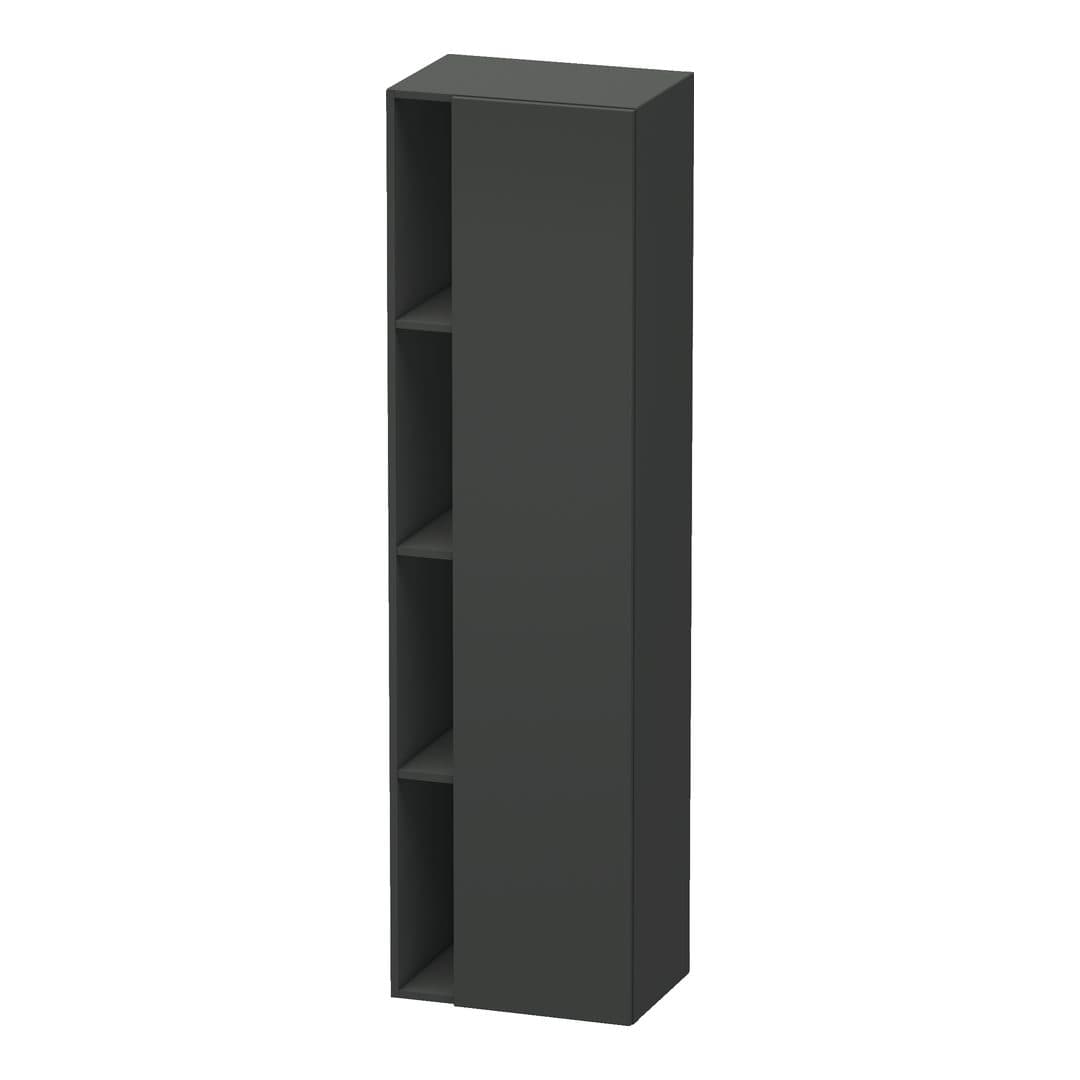 Duravit DuraStyle – Κολόνα Μπάνιου – 500 mm, 1 πόρτα, δεξιά, 500 x 360 x 1800 mm – Graphite Matt, Decor (DS1249R4949)