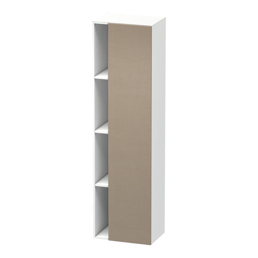 Duravit DuraStyle – Κολόνα Μπάνιου – 500 mm, 1 πόρτα, δεξιά, σώμα White Matt, 500 x 360 x 1800 mm – Linen Matt, Decor (DS1249R7518)