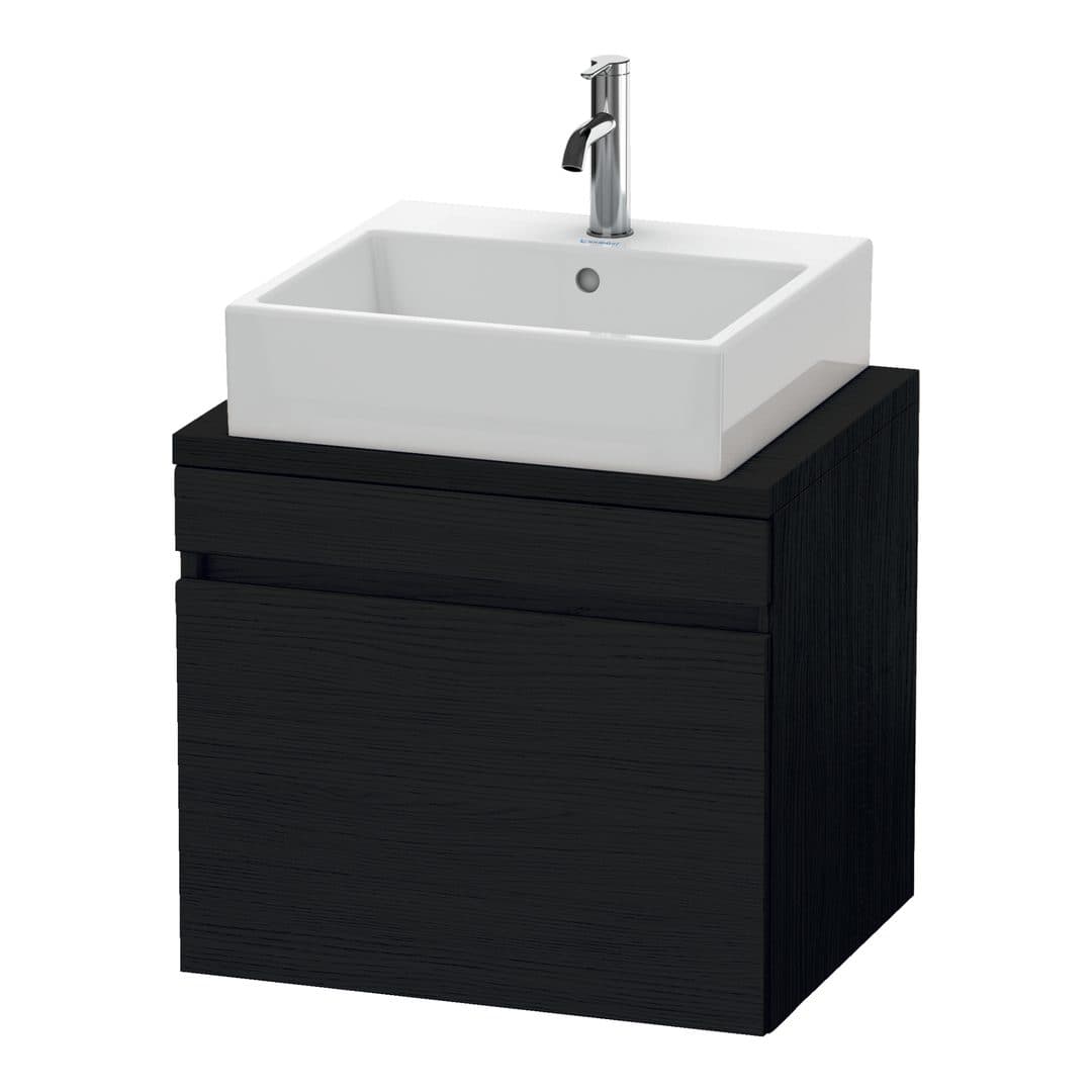 Duravit DuraStyle – Έπιπλο Νιπτήρα – 600 mm, για κονσόλα, 1 συρτάρι, νιπτήρας κέντρο, Compact – Black oak Matt, Decor (DS530001616)