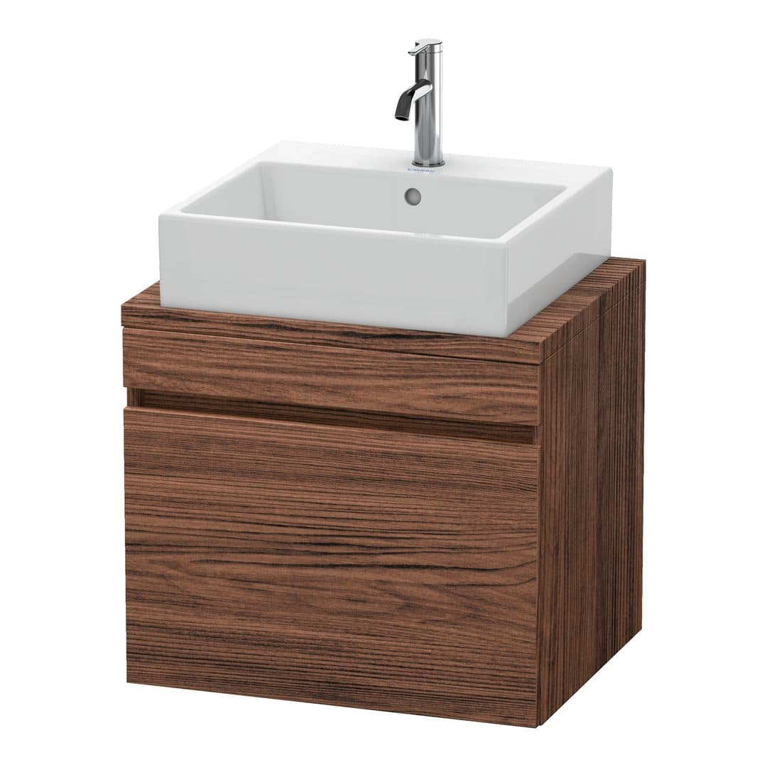 Duravit DuraStyle – Έπιπλο Νιπτήρα – 600 mm, για κονσόλα, 1 συρτάρι, νιπτήρας κέντρο, Compact – Walnut dark Matt, Decor (DS530002121)