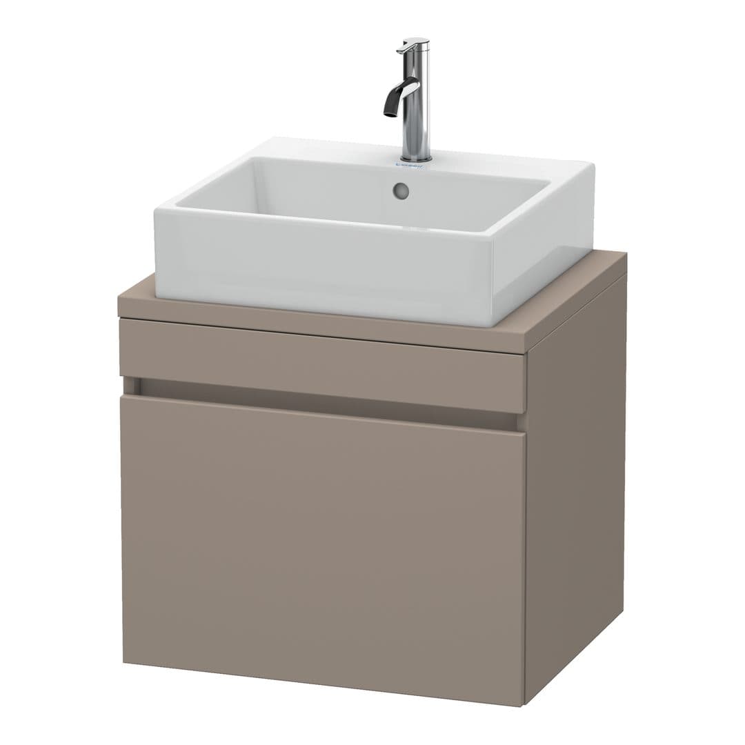 Duravit DuraStyle – Έπιπλο Νιπτήρα – 600 mm, για κονσόλα, 1 συρτάρι, νιπτήρας κέντρο, Compact – Basalte Matt, Decor (DS530004343)