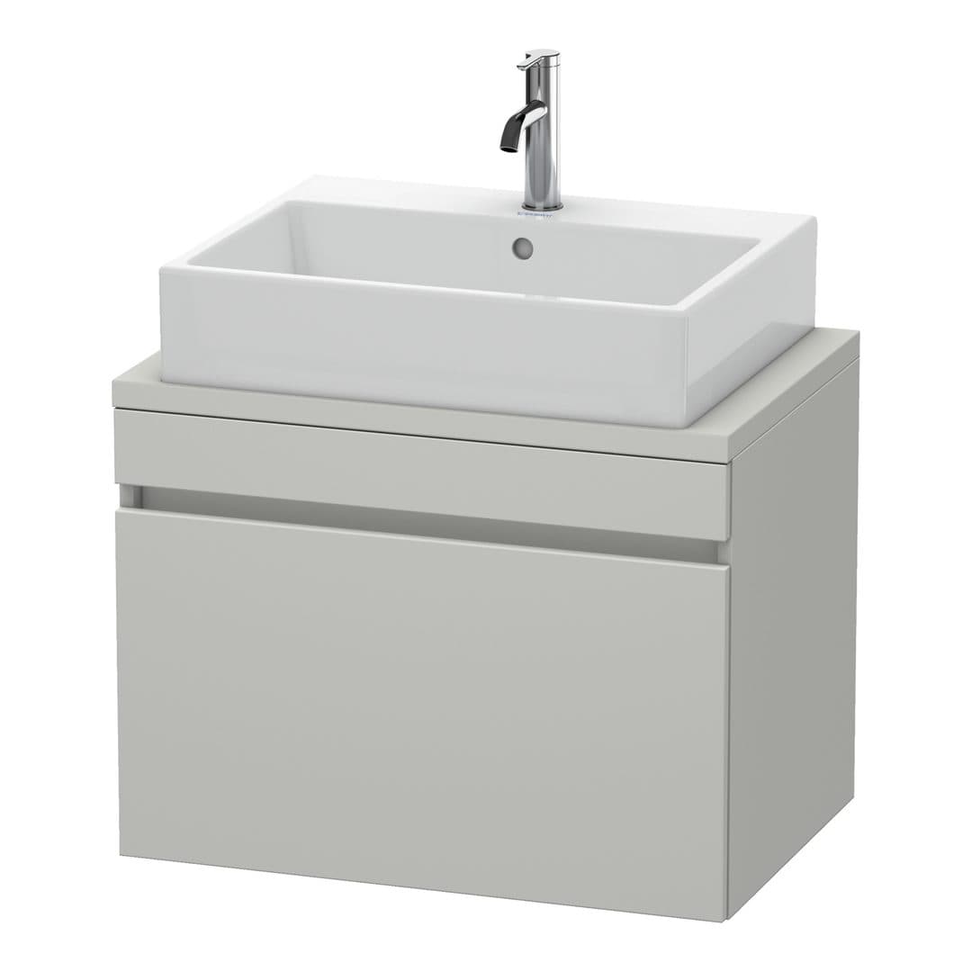 Duravit DuraStyle – Έπιπλο Νιπτήρα – 700 mm, για κονσόλα, 1 συρτάρι, νιπτήρας κέντρο, Compact – Concrete grey Matt, Decor (DS530100707)