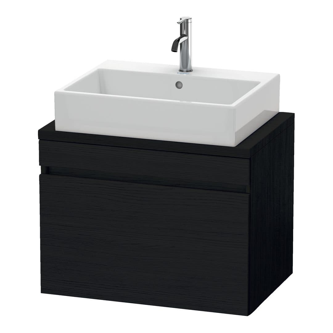 Duravit DuraStyle – Έπιπλο Νιπτήρα – 700 mm, για κονσόλα, 1 συρτάρι, νιπτήρας κέντρο, Compact – Black oak Matt, Decor (DS530101616)