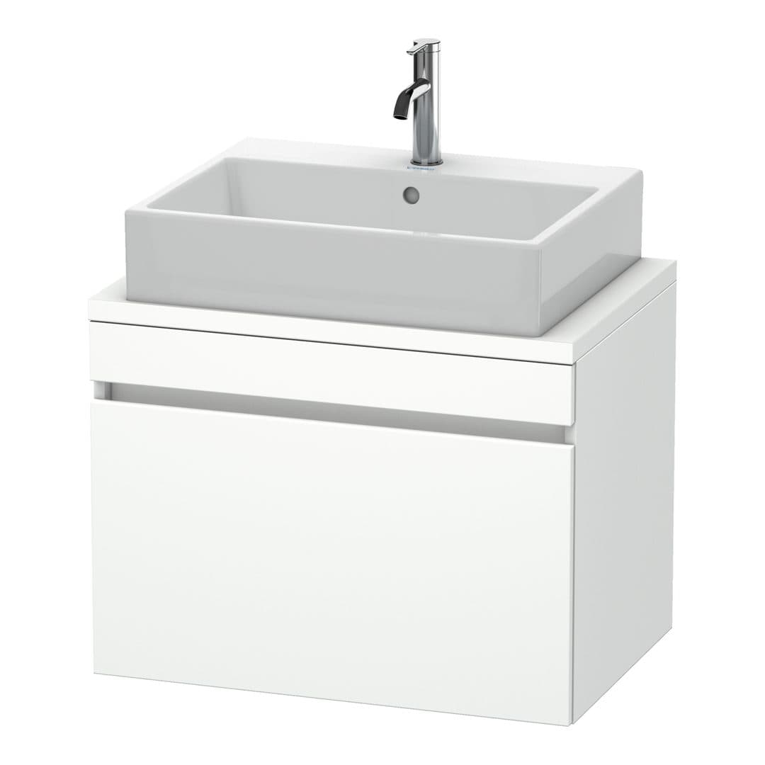 Duravit DuraStyle – Έπιπλο Νιπτήρα – 700 mm, για κονσόλα, 1 συρτάρι, νιπτήρας κέντρο, Compact – White Matt, Decor (DS530101818)