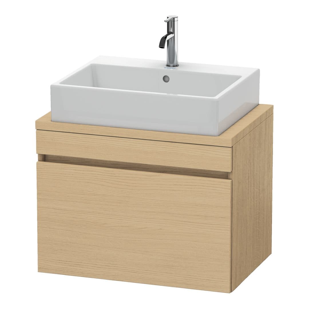 Duravit DuraStyle – Έπιπλο Νιπτήρα – 700 mm, για κονσόλα, 1 συρτάρι, νιπτήρας κέντρο, Compact – Natural oak, Decor (DS530103030)