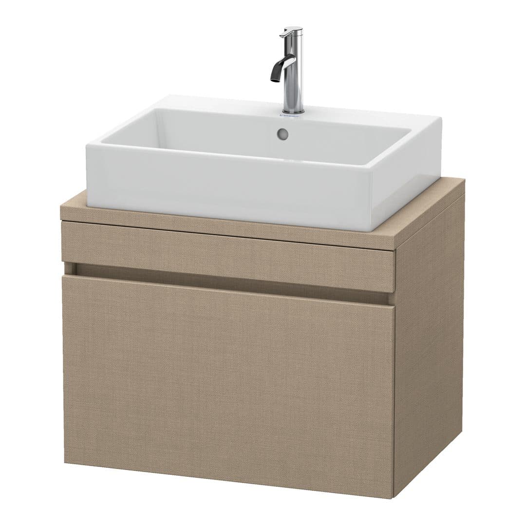 Duravit DuraStyle – Έπιπλο Νιπτήρα – 700 mm, για κονσόλα, 1 συρτάρι, νιπτήρας κέντρο, Compact – Linen Matt, Decor (DS530107575)