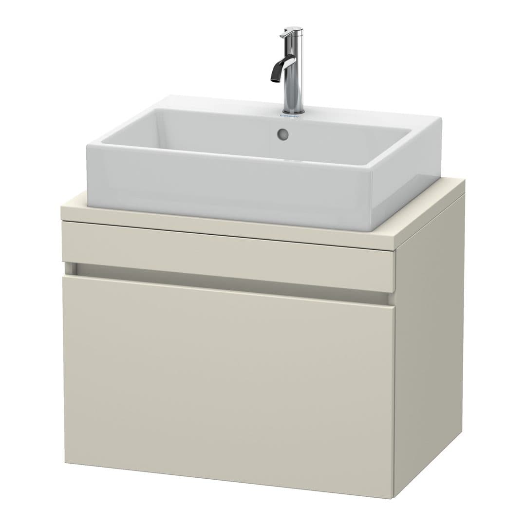 Duravit DuraStyle – Έπιπλο Νιπτήρα – 700 mm, για κονσόλα, 1 συρτάρι, νιπτήρας κέντρο, Compact – Taupe Matt, Decor (DS530109191)