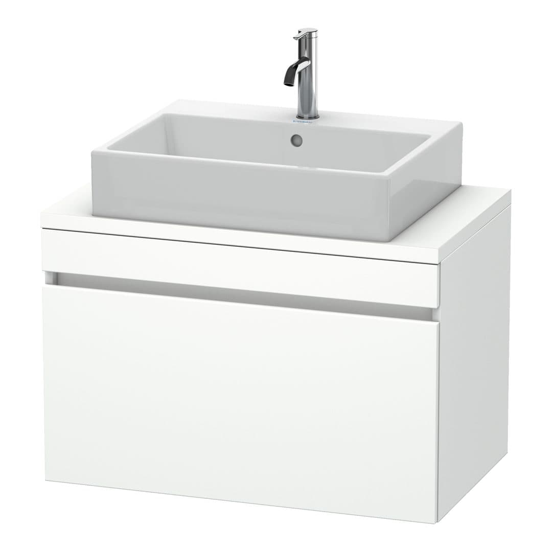 Duravit DuraStyle – Έπιπλο Νιπτήρα – 800 mm, για κονσόλα, 1 συρτάρι, νιπτήρας κέντρο, Compact – White Matt, Decor (DS530201818)