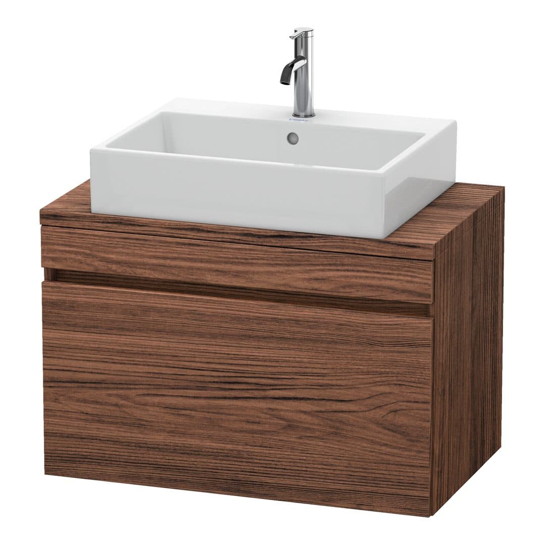 Duravit DuraStyle – Έπιπλο Νιπτήρα – 800 mm, για κονσόλα, 1 συρτάρι, νιπτήρας κέντρο, Compact – Walnut dark Matt, Decor (DS530202121)