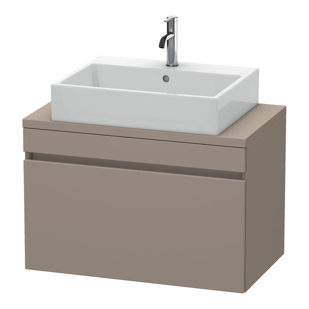 Duravit DuraStyle – Έπιπλο Νιπτήρα – 800 mm, για κονσόλα, 1 συρτάρι, νιπτήρας κέντρο, Compact – Basalte Matt, Decor (DS530204343)