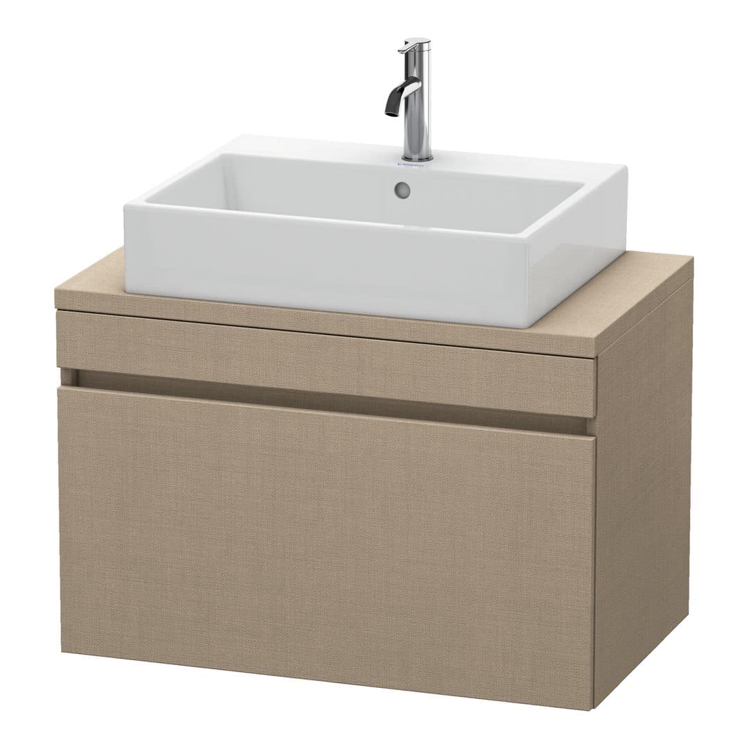 Duravit DuraStyle – Έπιπλο Νιπτήρα – 800 mm, για κονσόλα, 1 συρτάρι, νιπτήρας κέντρο, Compact – Linen Matt, Decor (DS530207575)