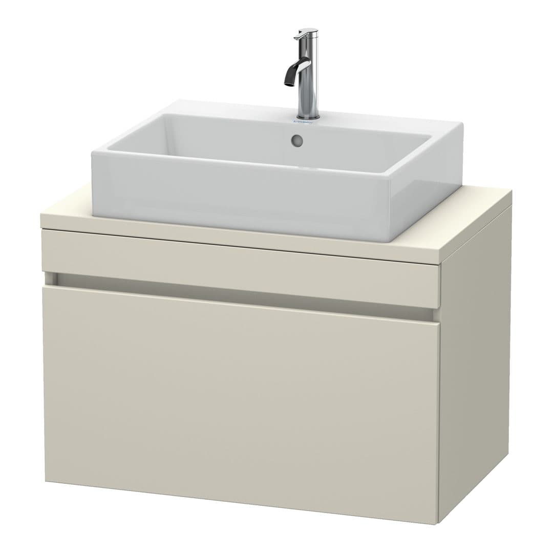 Duravit DuraStyle – Έπιπλο Νιπτήρα – 800 mm, για κονσόλα, 1 συρτάρι, νιπτήρας κέντρο, Compact – Taupe Matt, Decor (DS530209191)