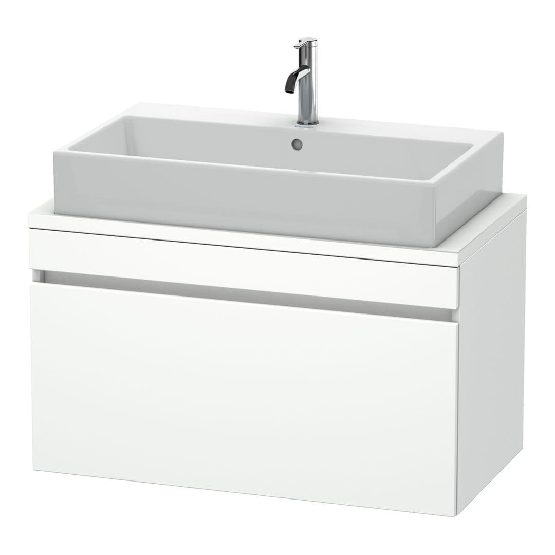 Duravit DuraStyle – Έπιπλο Νιπτήρα – 900 mm, για κονσόλα, 1 συρτάρι, νιπτήρας κέντρο, Compact – White Matt, Decor (DS530301818)