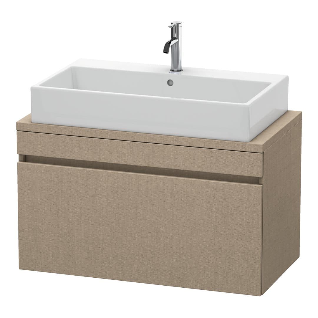 Duravit DuraStyle – Έπιπλο Νιπτήρα – 900 mm, για κονσόλα, 1 συρτάρι, νιπτήρας κέντρο, Compact – Linen Matt, Decor (DS530307575)