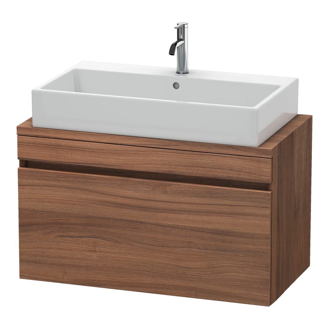 Duravit DuraStyle – Έπιπλο Νιπτήρα – 900 mm, για κονσόλα, 1 συρτάρι, νιπτήρας κέντρο, Compact – Walnut Matt, Decor (DS530307979)