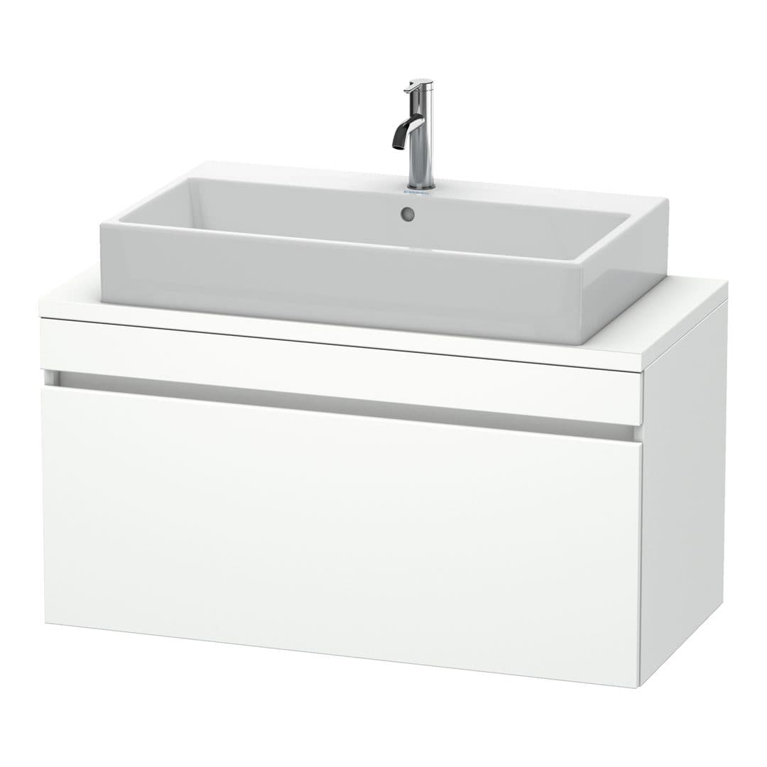 Duravit DuraStyle – Έπιπλο Νιπτήρα – 1000 mm, για κονσόλα, 1 συρτάρι, νιπτήρας κέντρο, Compact – White Matt, Decor (DS530401818)