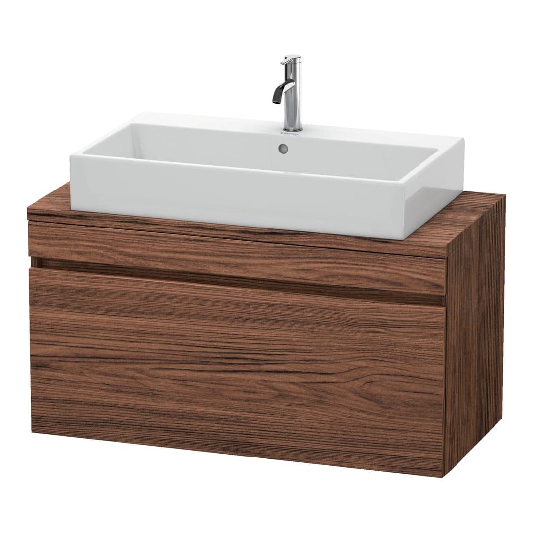 Duravit DuraStyle – Έπιπλο Νιπτήρα – 1000 mm, για κονσόλα, 1 συρτάρι, νιπτήρας κέντρο, Compact – Walnut dark Matt, Decor (DS530402121)