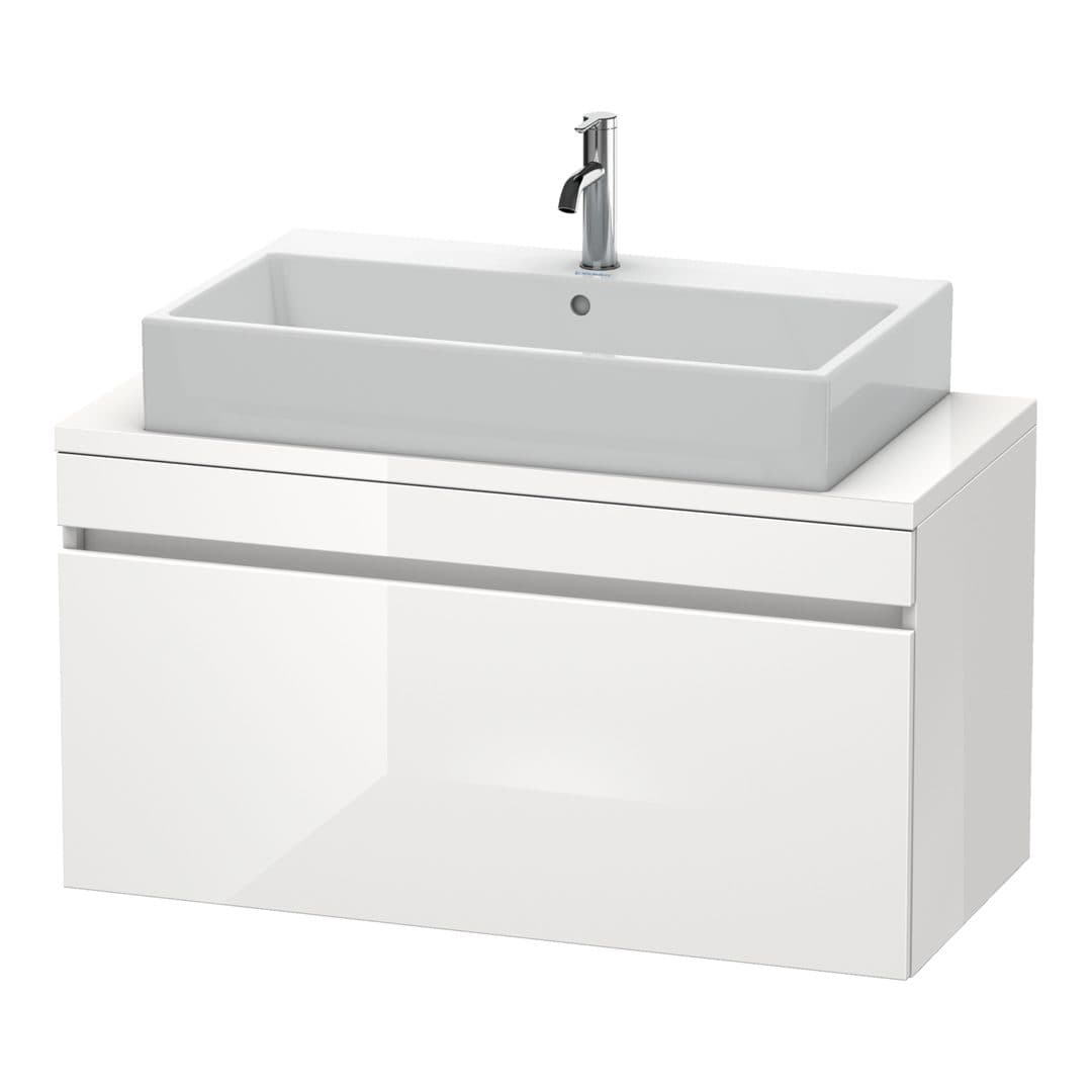 Duravit DuraStyle – Έπιπλο Νιπτήρα – 1000 mm, για κονσόλα, 1 συρτάρι, νιπτήρας κέντρο, Compact – White High Gloss, Decor (DS530402222)