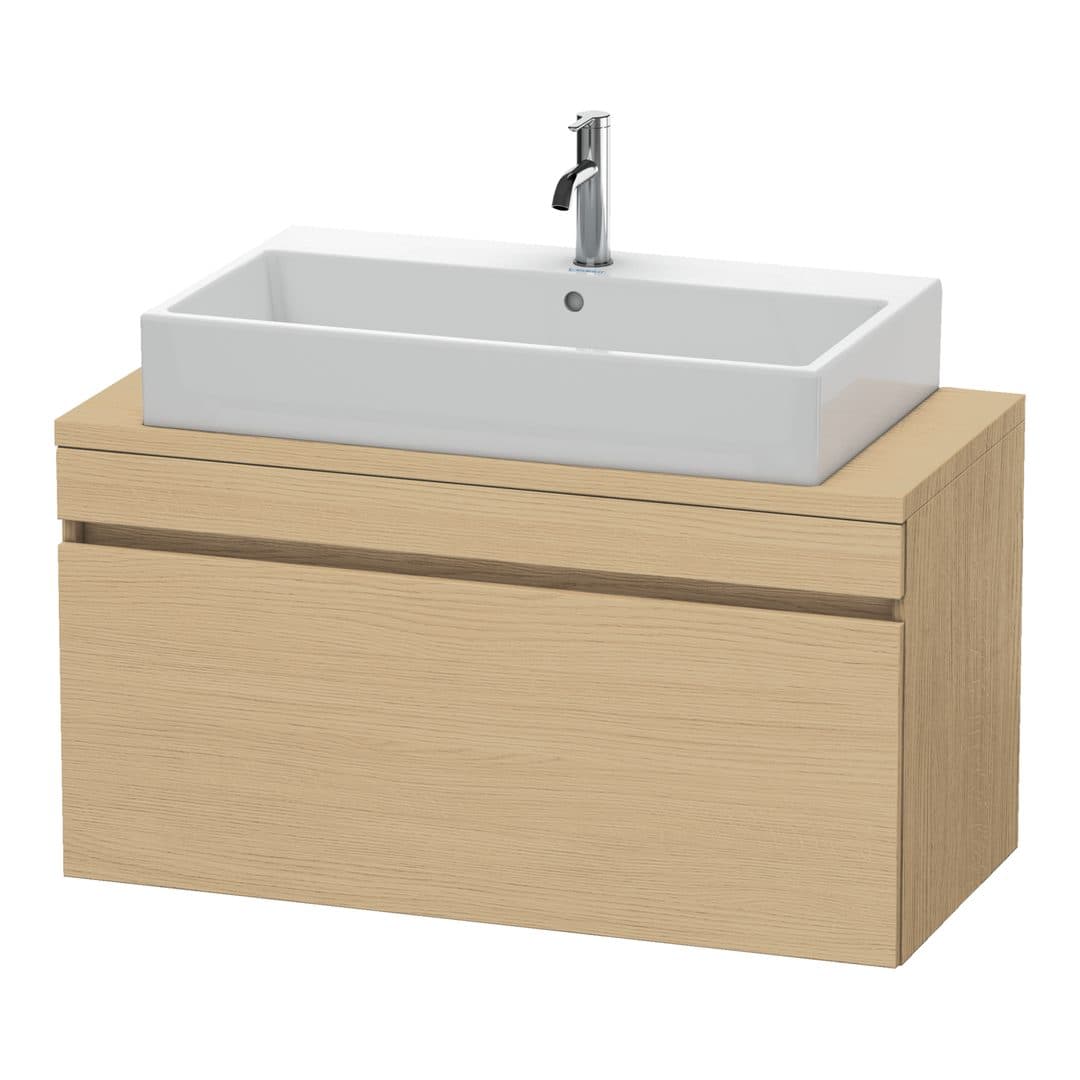 Duravit DuraStyle – Έπιπλο Νιπτήρα – 1000 mm, για κονσόλα, 1 συρτάρι, νιπτήρας κέντρο, Compact – Natural oak, Decor (DS530403030)