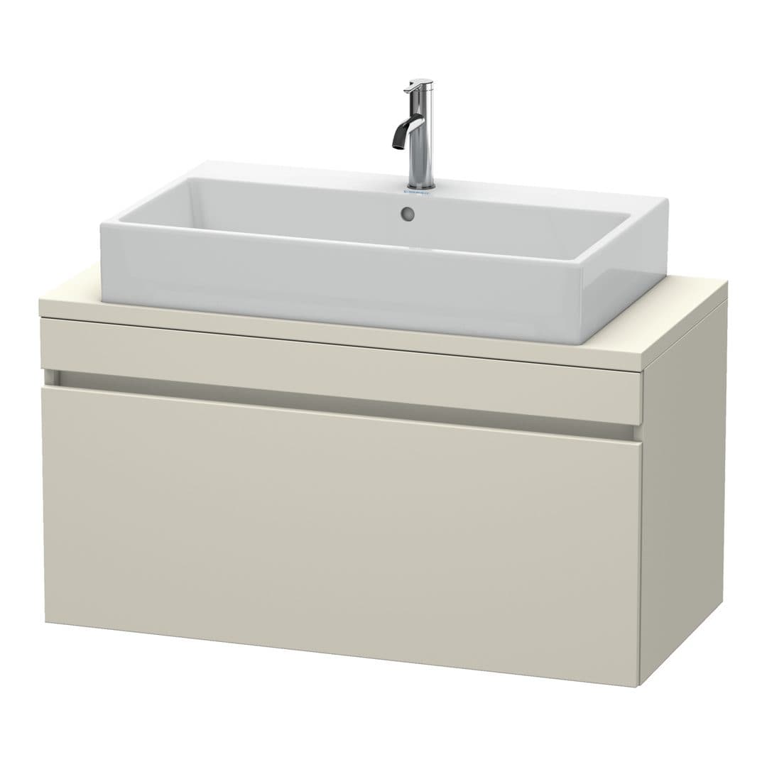 Duravit DuraStyle – Έπιπλο Νιπτήρα – 1000 mm, για κονσόλα, 1 συρτάρι, νιπτήρας κέντρο, Compact – Taupe Matt, Decor (DS530409191)