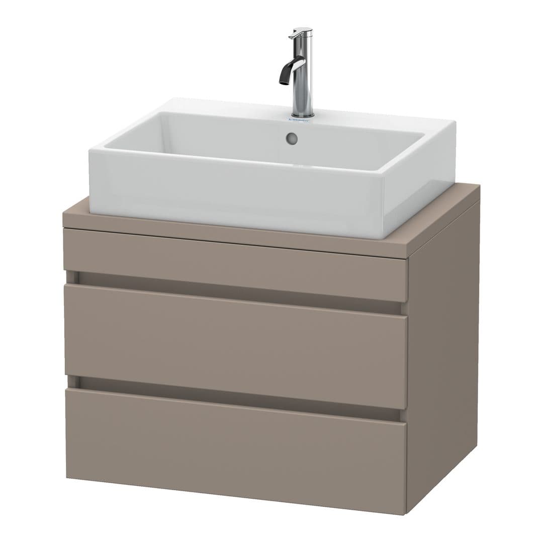 Duravit DuraStyle – Έπιπλο Νιπτήρα – 700 mm, για κονσόλα, 2 συρτάρια, νιπτήρας κέντρο, Compact – Basalte Matt, Decor (DS530604343)