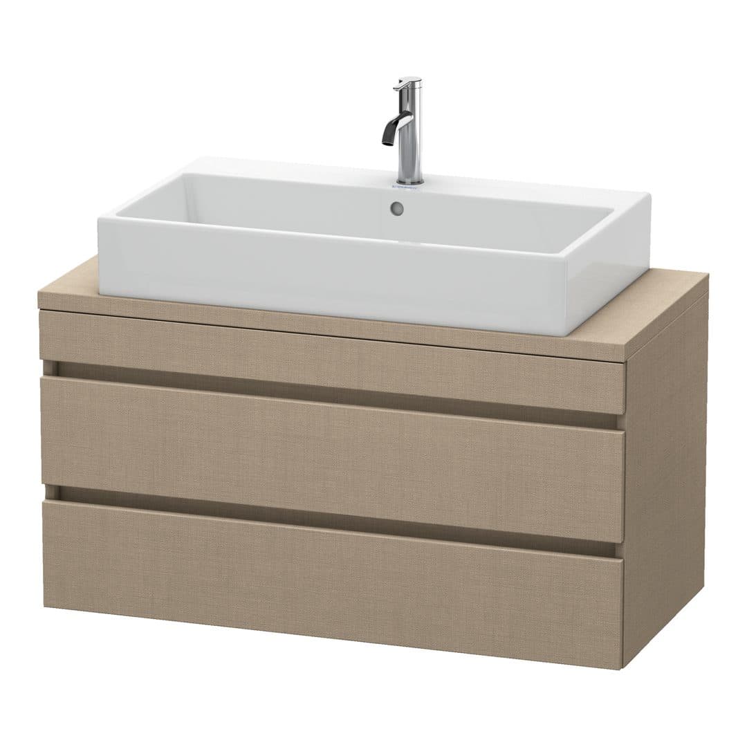 Duravit DuraStyle – Έπιπλο Νιπτήρα – 1000 mm, για κονσόλα, 2 συρτάρια, νιπτήρας κέντρο, Compact – Linen Matt, Decor (DS530907575)