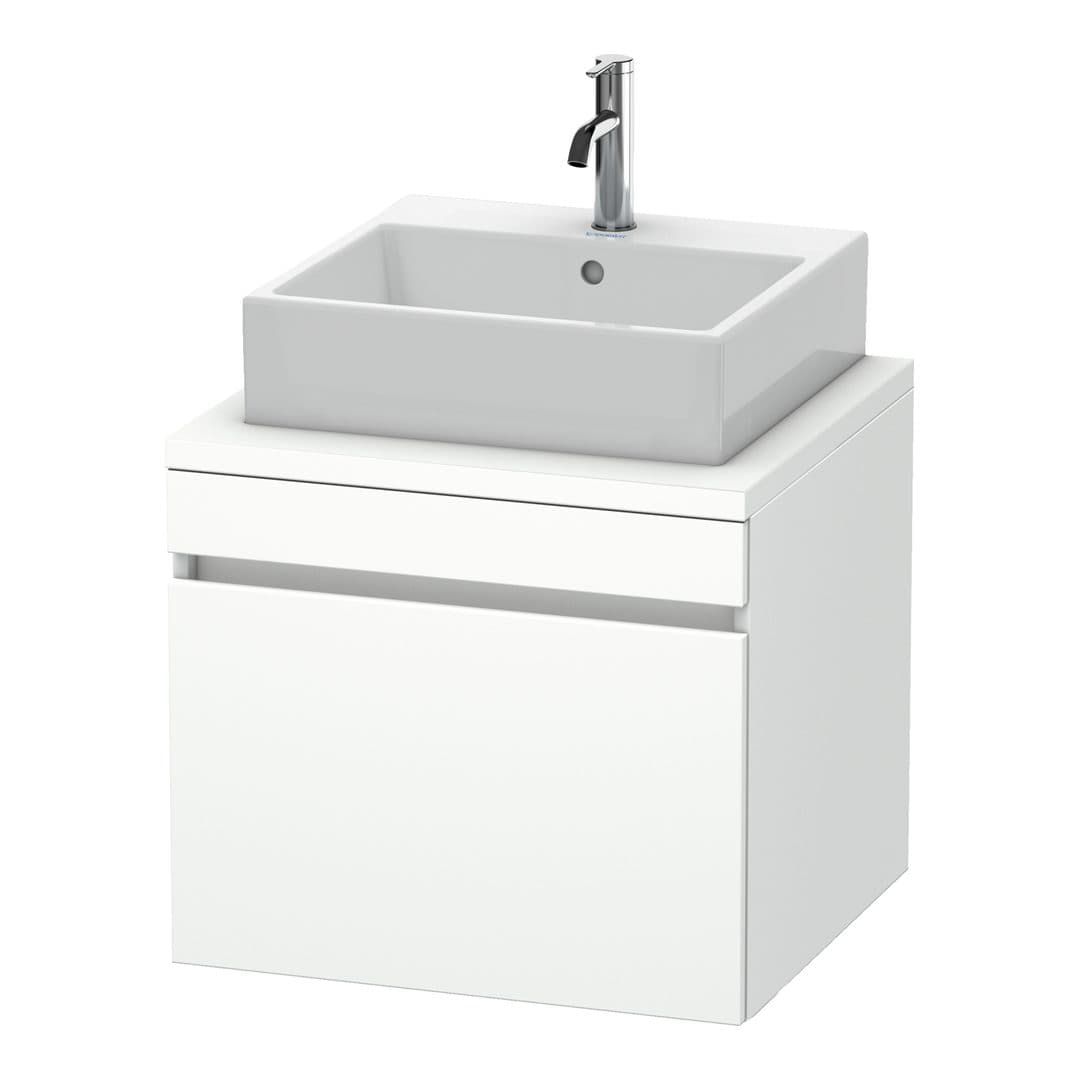 Duravit DuraStyle – Έπιπλο Νιπτήρα – 600 mm, για κονσόλα, 1 συρτάρι, νιπτήρας κέντρο – White Matt, Decor (DS531001818)