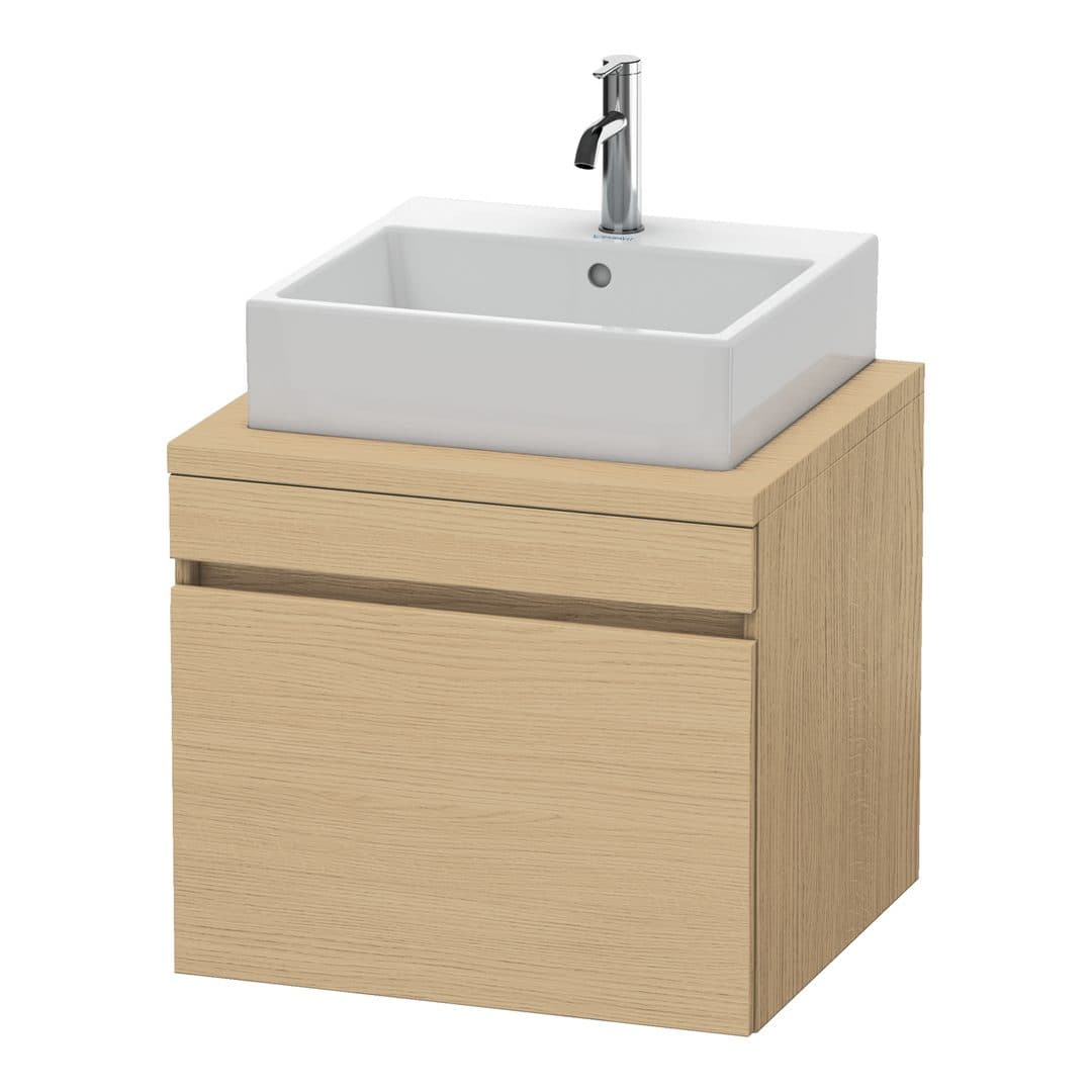 Duravit DuraStyle – Έπιπλο Νιπτήρα – 600 mm, για κονσόλα, 1 συρτάρι, νιπτήρας κέντρο – Natural oak, Decor (DS531003030)